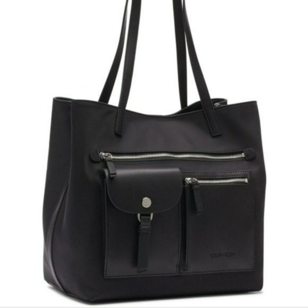 Calvin Klein Rossa Nylon Tote - Picture 2 of 4